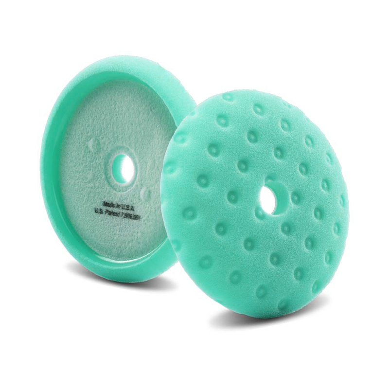Lake Country CCS Curved Edge Rotary Pad - Green Heavy Polishing - 5.5" 