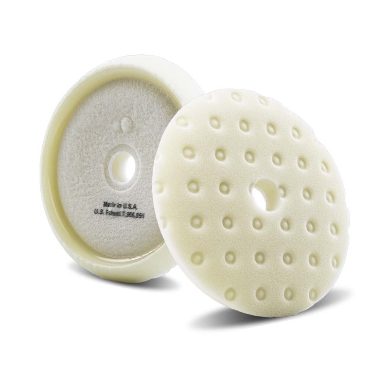 Lake Country CCS Curved Edge Rotary Pad - White Polishing - 5.5"