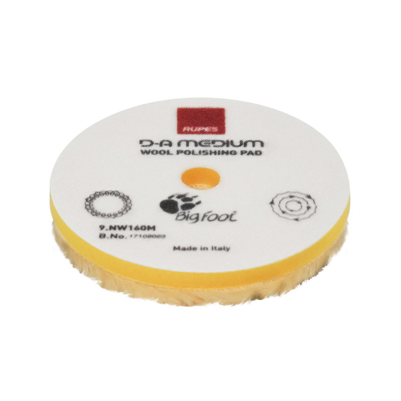 Rupes Yellow Wool Polishing Pad – Medium – 160mm