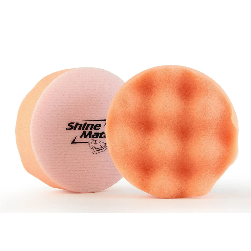 ShineMate - Waffle Orange Light Cutting Pad 3"