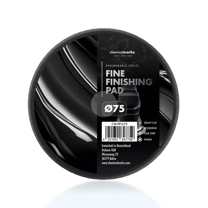 chemicalworkz Fine Finishing Performance Pad – 75mm BLACK	